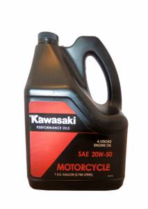 Моторное масло для 4Т двигателей Kawasaki Performance Oils 4-Stroke Engine Oil Motocycle SAE 20w50 (3,785л)